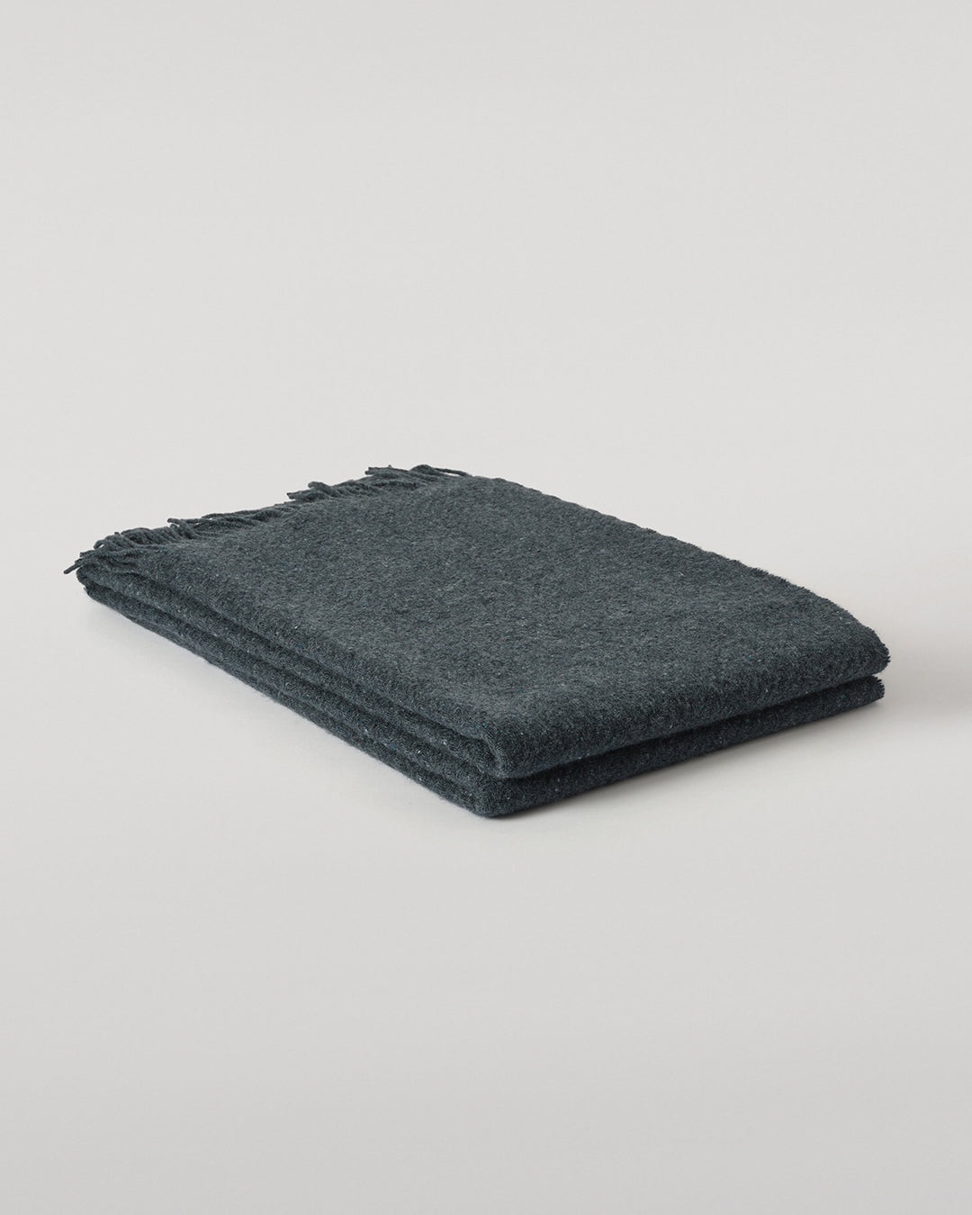 Johnstons of Elgin Lofty Cashmere Blanket in Storm Blue WAC02308RU7654ONE