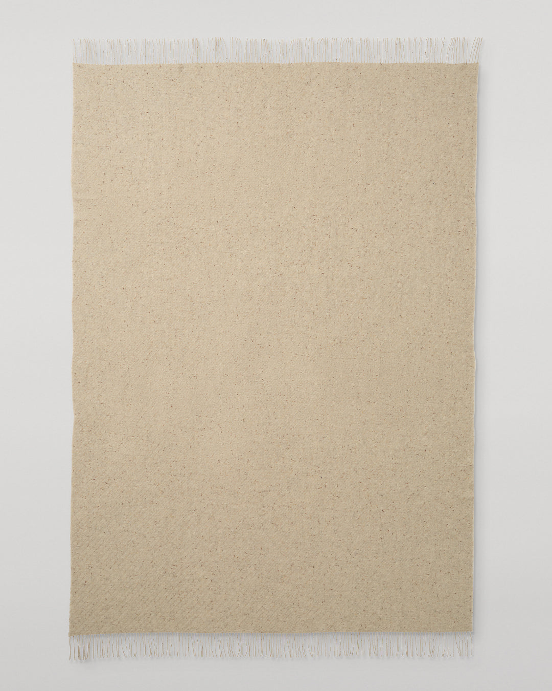 Johnstons of Elgin Lofty Twill Cashmere Blanket in Natural WAC02308RU7655ONE