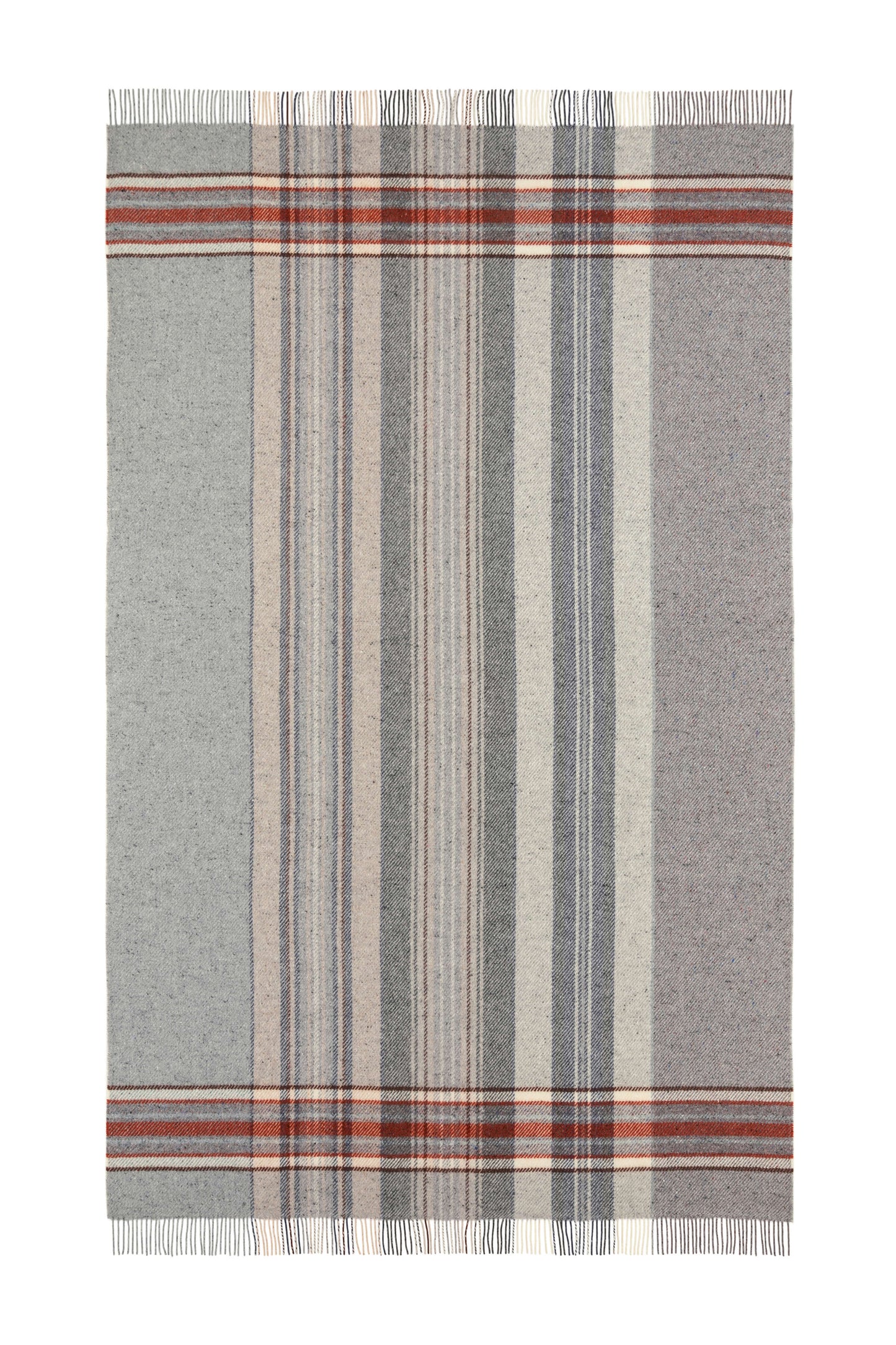 Johnstons of Elgin 2024 Blanket Collection Russet Donegal Check Bed Throw WB002616RU7551ONE
