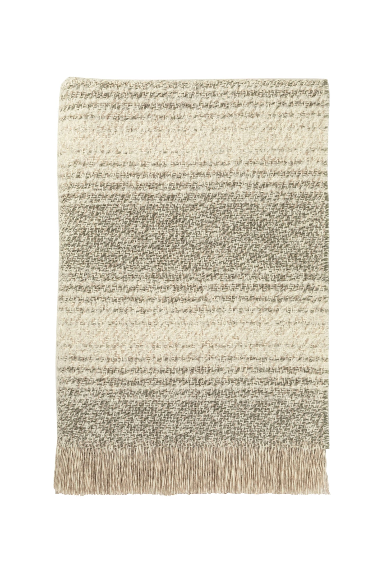 Johnstons of Elgin 2024 Blanket Collection Fern Textural Ombré Throw WB002617RU7556ONE