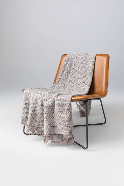 Johnstons of Elgin 2024 Blanket Collection Warm Neutral Tweed Texture Throw WB002458RU7550ONE