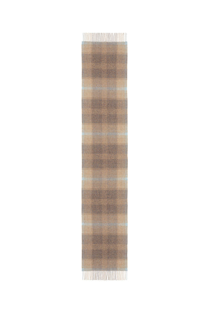 Cashmere Silk Blurred Check Scarf