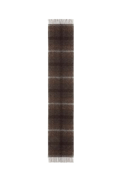 Cashmere Silk Blurred Check Scarf