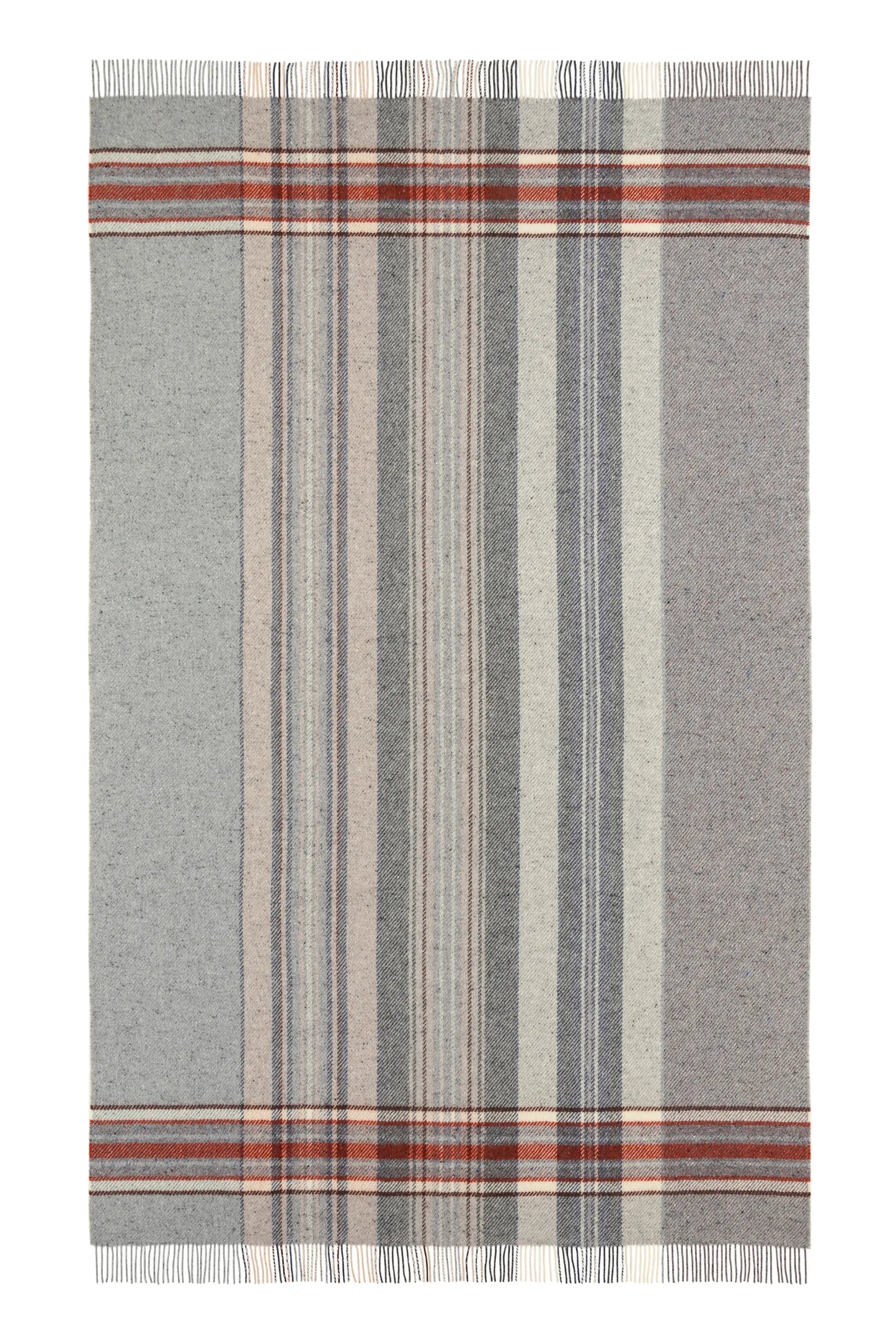 2025 Johnstons of Elgin Interiors Collection Russet Donegal Check Bed Throw on a white background  WB002616RU7551ONE