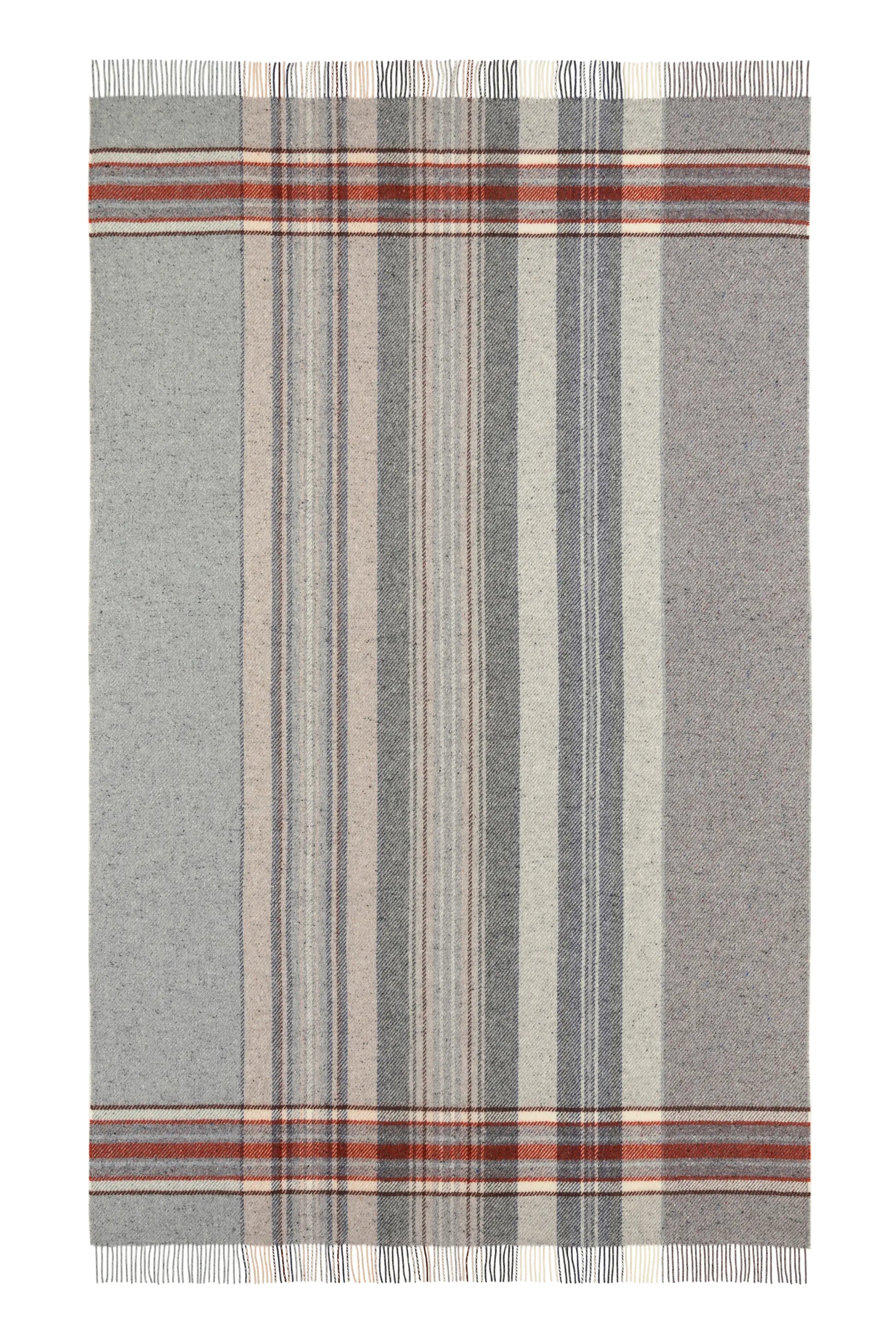 2025 Johnstons of Elgin Interiors Collection Russet Donegal Check Bed Throw on a white background  WB002616RU7551ONE