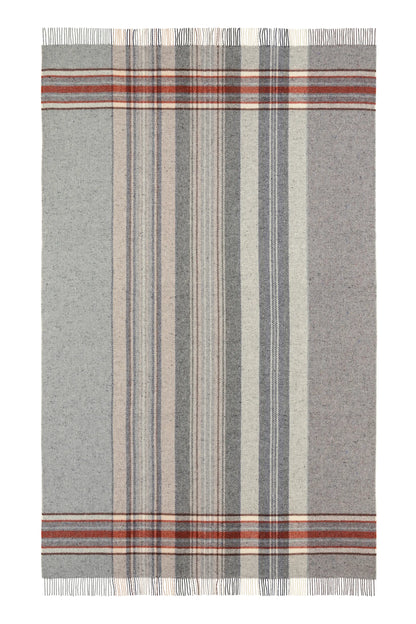 2025 Johnstons of Elgin Interiors Collection Russet Donegal Check Bed Throw on a white background  WB002616RU7551ONE