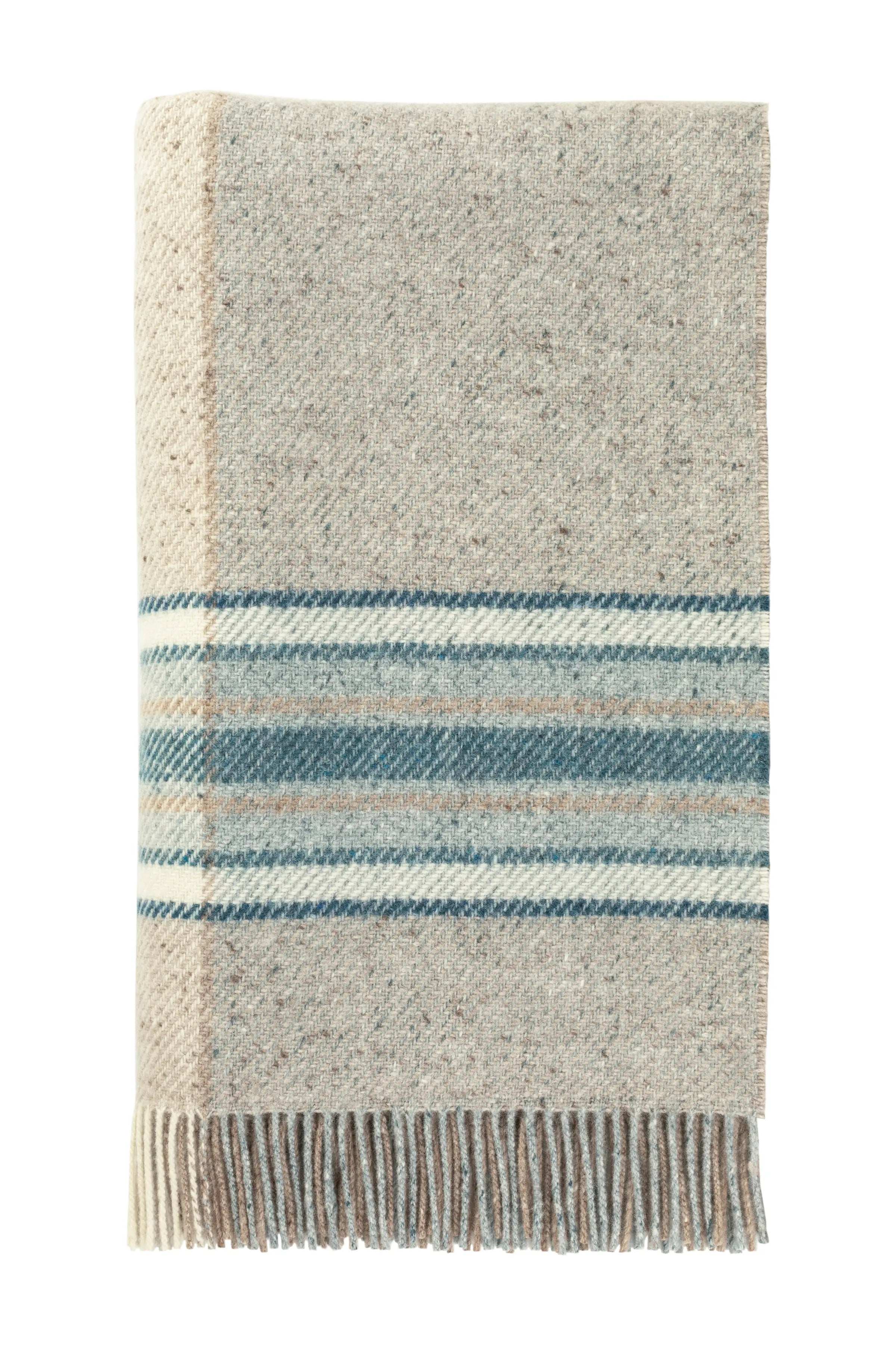 Donegal Teal Check Bed Throw