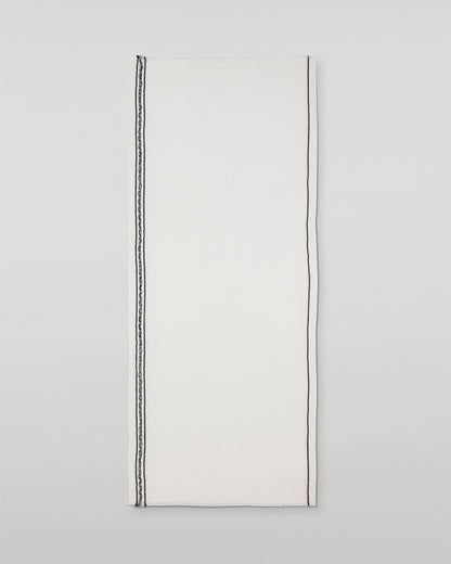 JOHNSTONS OF ELGIN CYRUS FLOAT EDGE SCARF WHITE 94% WOOL 4% CASHMERE 2% SILK WB002860RU7711ONE