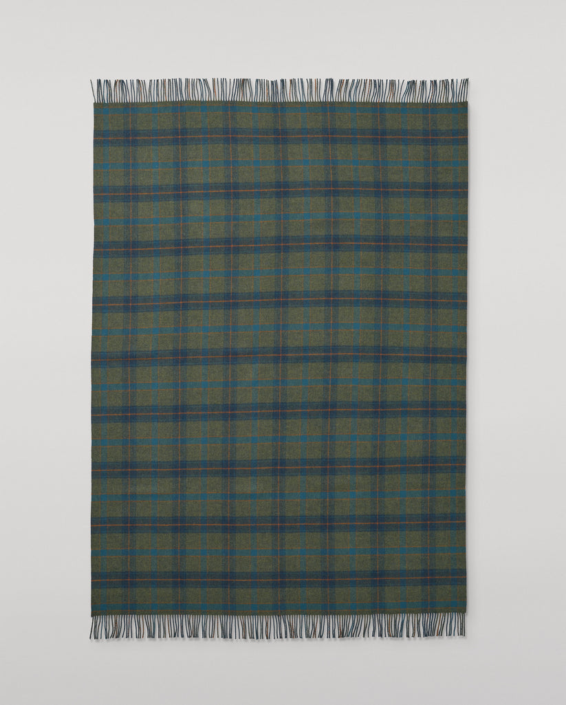 Check Double Face Lambswool Throw | Wool Blankets – Johnstons of Elgin