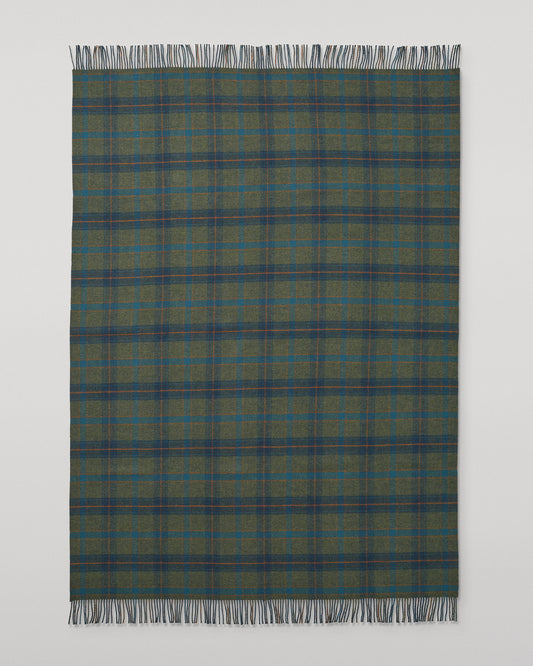 Johnstons of Elgin Blanket Collection Bright & Dark Check Double Face Lambswool Throw WD000021RU6315N/A