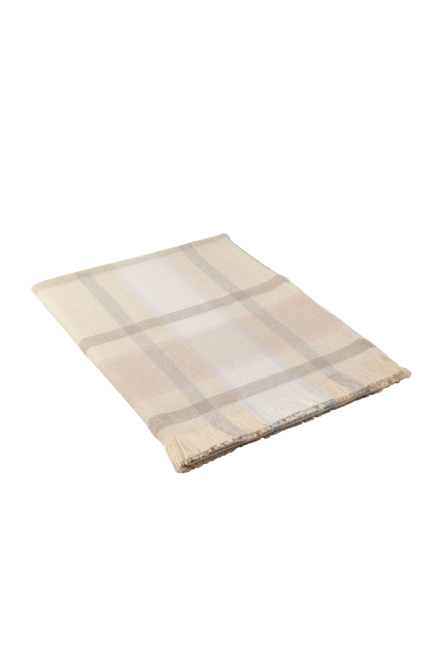 Johnstons of Elgin Pastel Texture Check Merino Throw WD001752RU7065ONE