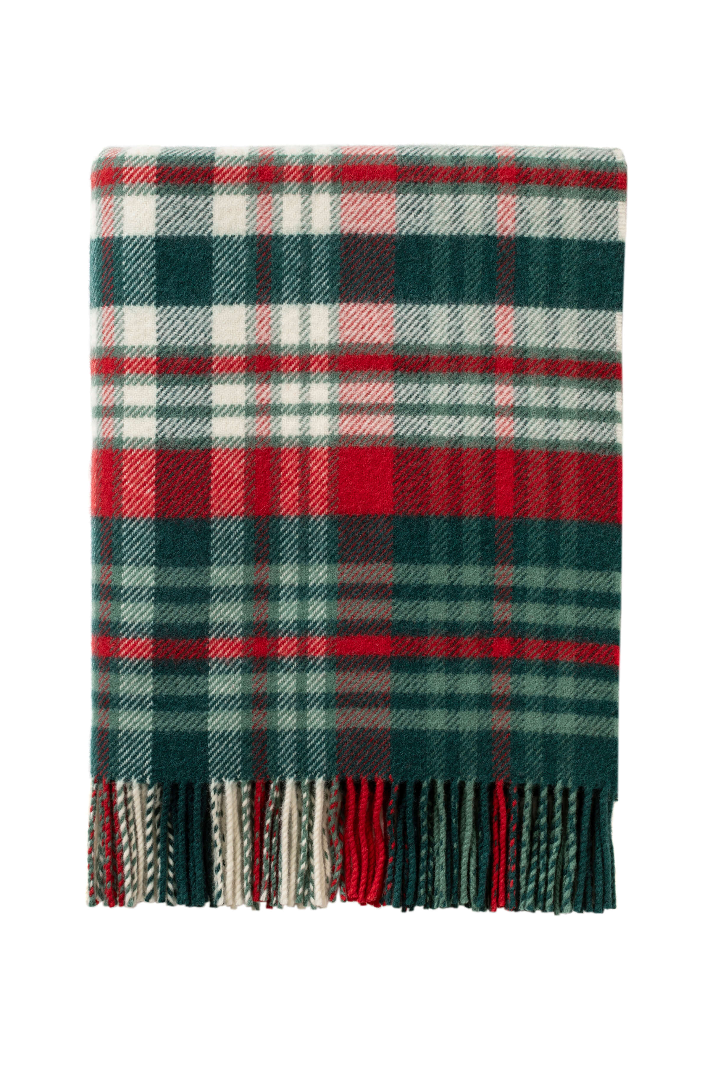 Johnstons of Elgin Green Check Christmas Blanket | Limited Edition WD000583AU8989ONE