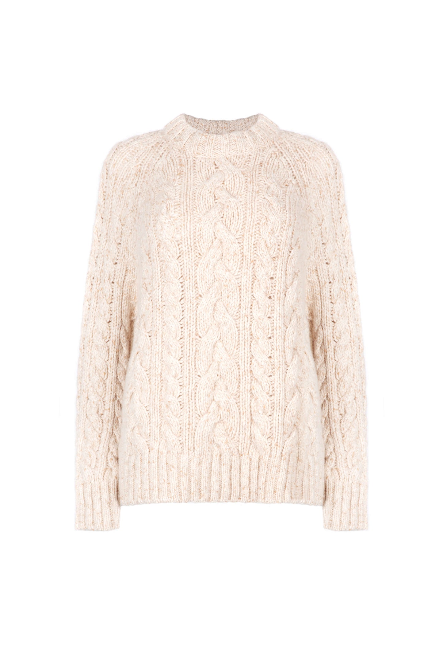 Women's Chunky Cable Donegal Cashmere Sweater – Johnstons of Elgin
