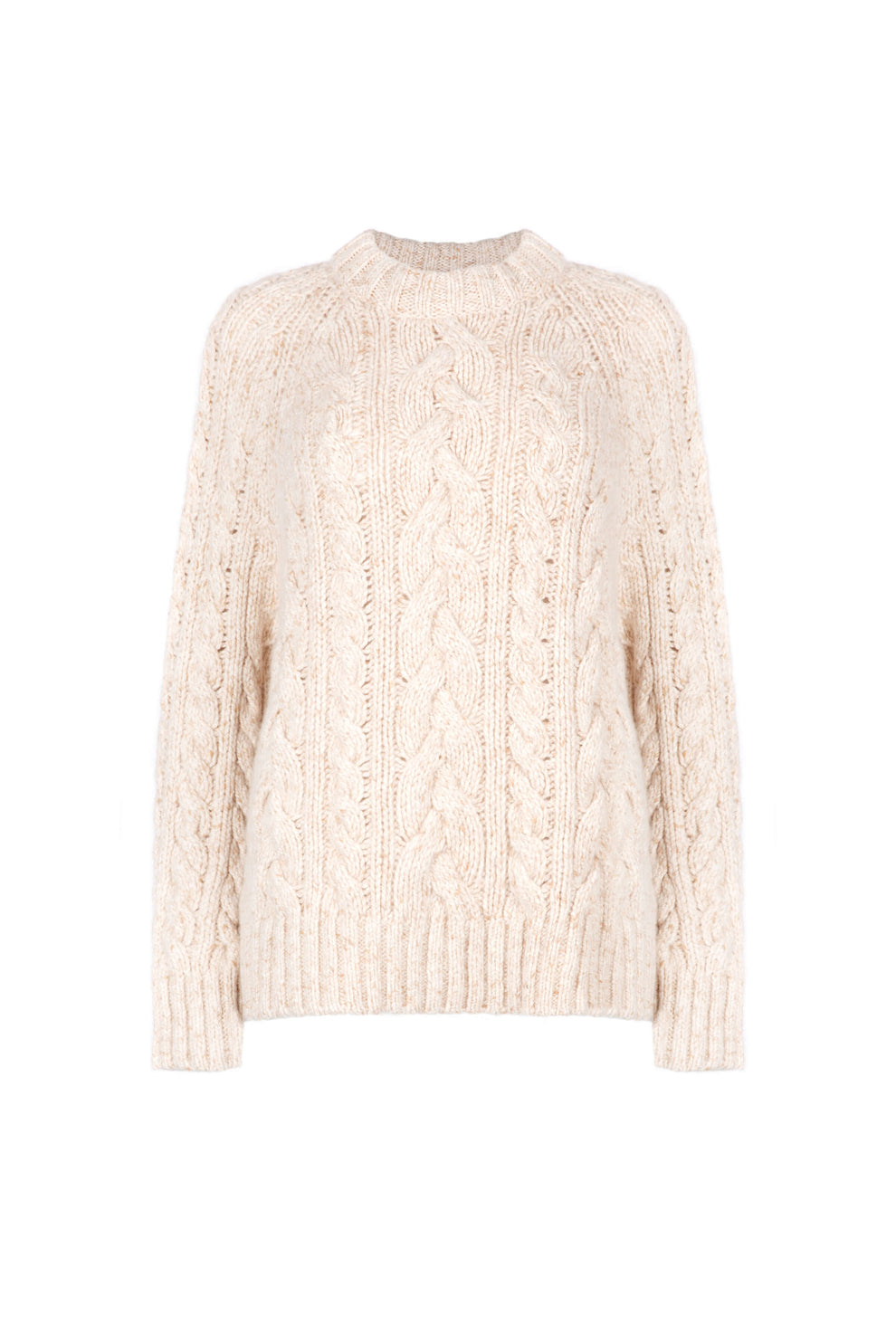 Women's Chunky Cable Donegal Cashmere Sweater – Johnstons of Elgin