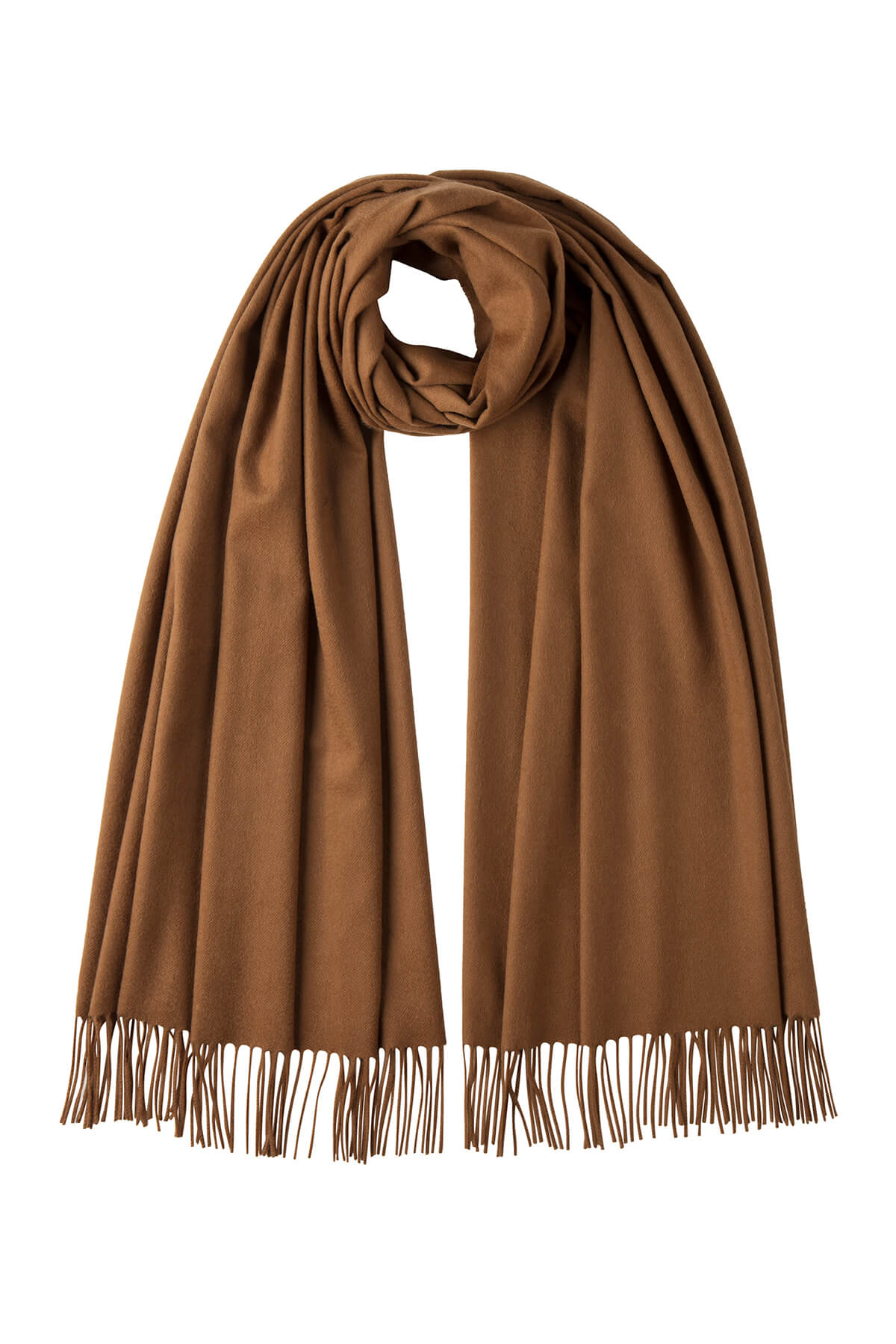 Johnstons of Elgin Pure Vicuña Stole on a grey background WR000024SB3022N/A