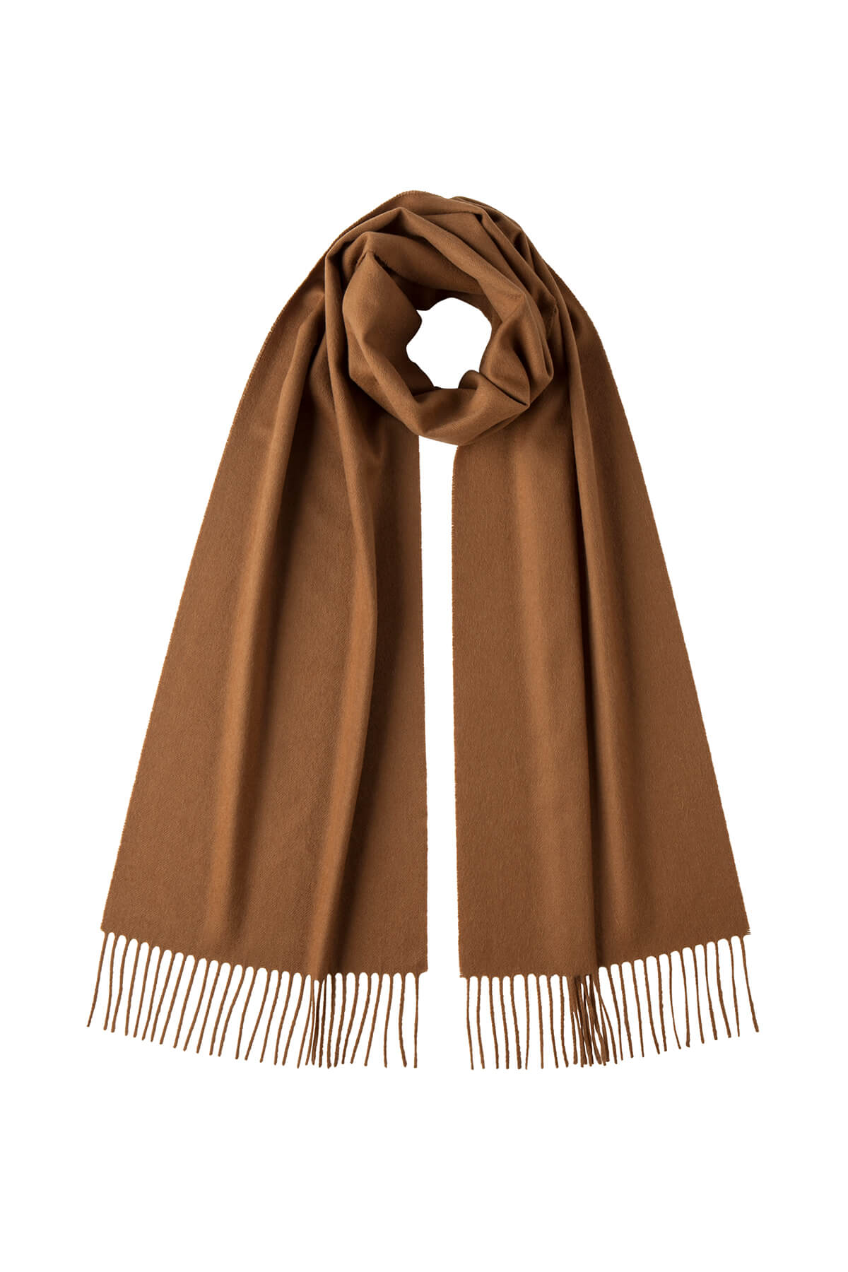 Johnstons of Elgin Pure Vicuña Scarf on a white background WR000025SB3022ONE