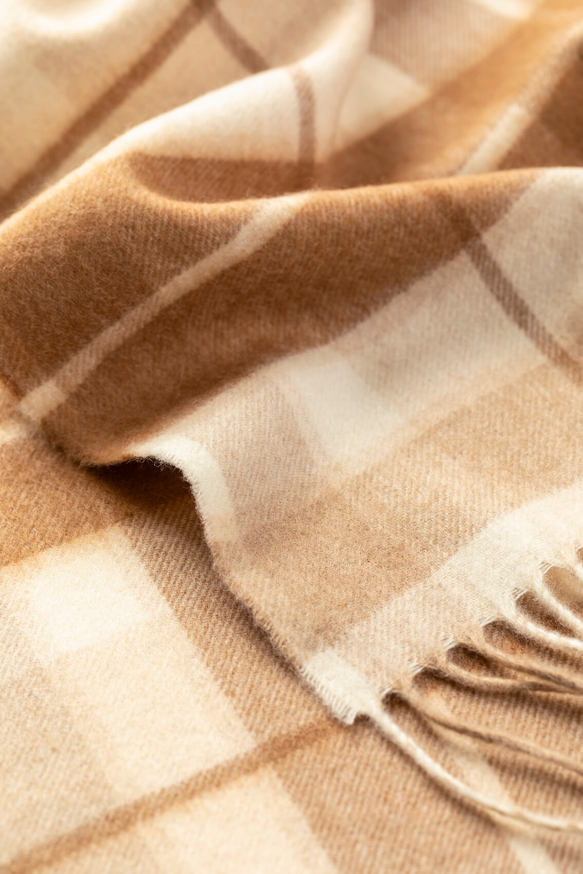 Check Cashmere & Vicuña Scarf | Vicuña Accessories | Johnstons of