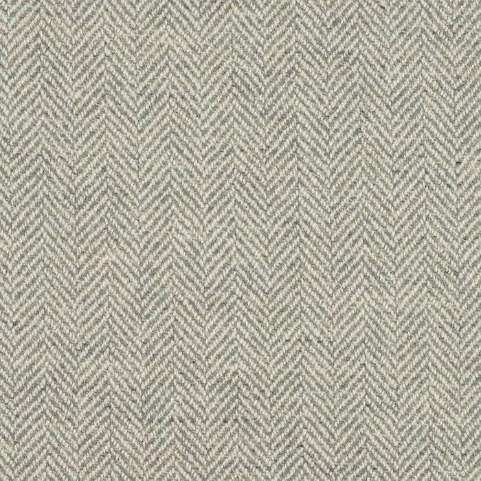 Johnstons of Elgin Astral Check Pure New Wool Fabric in Duck Egg  Herringbone 550634852