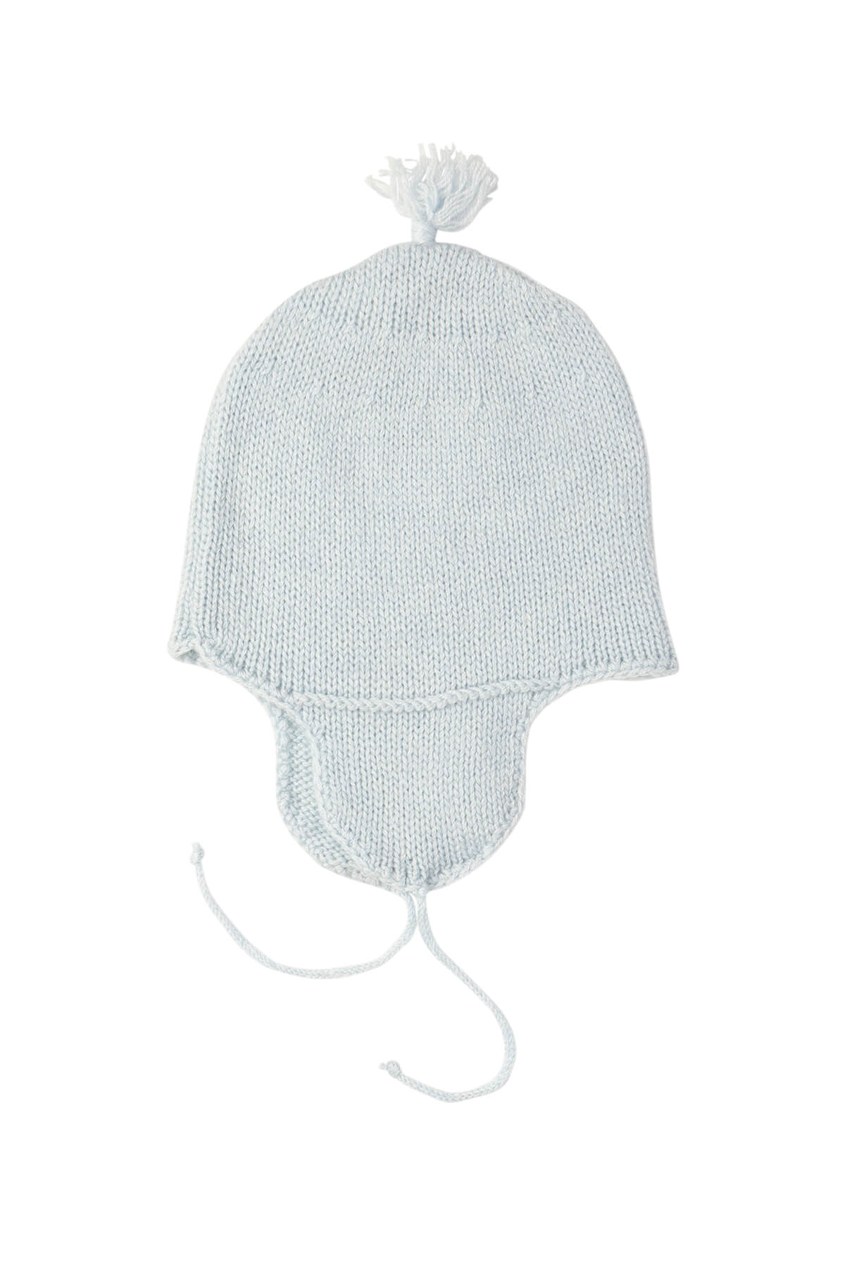 Johnstons of Elgin’s Baby's 1st Cashmere Accessories Gift Set with Powder Blue Cashmere Baby Hat on a white background AW21GIFTSET20C
