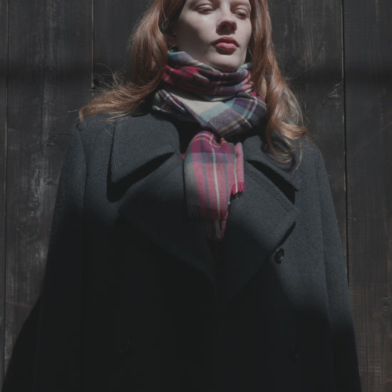 Johnstons of Elgin AW25 Women's Tailoring Bottle Dark Twill The Great Coat TD000438RU7672