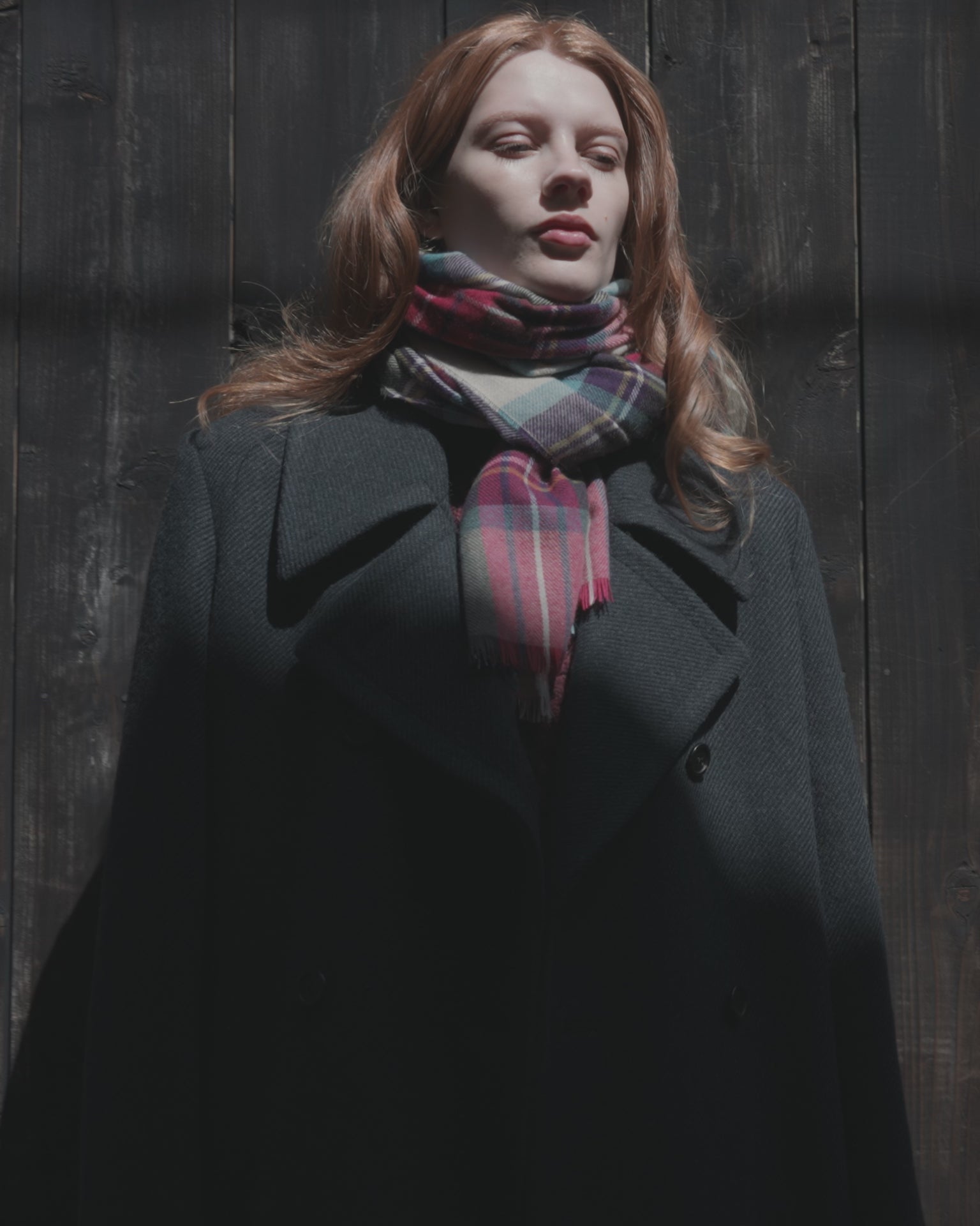 Johnstons of Elgin AW25 Women's Tailoring Bottle Dark Twill The Great Coat TD000438RU7672