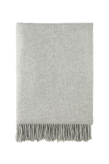 2025 Johnstons of Elgin Interiors Collection Silver Cashmere Throw on a white background  WA000055HA0100ONE